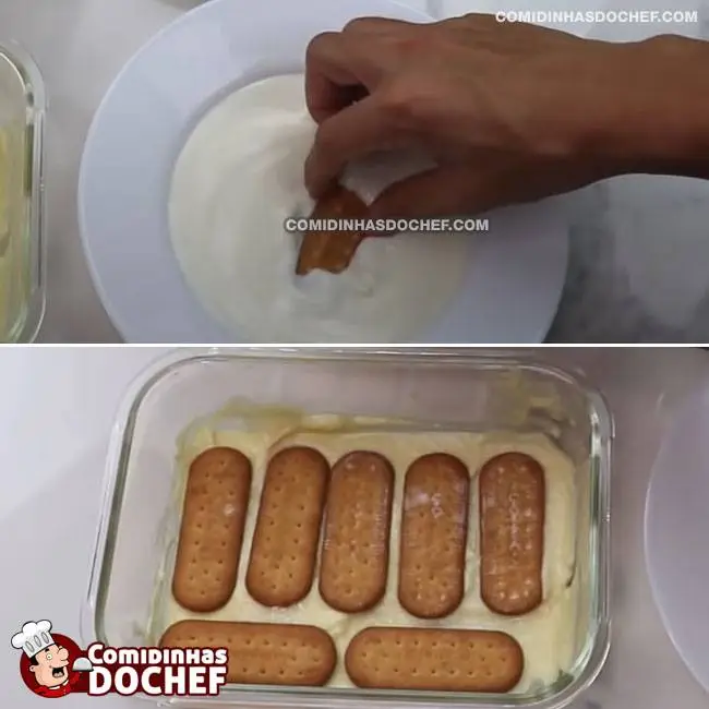 Pavê de Creme e Chocolate - Passo 2
