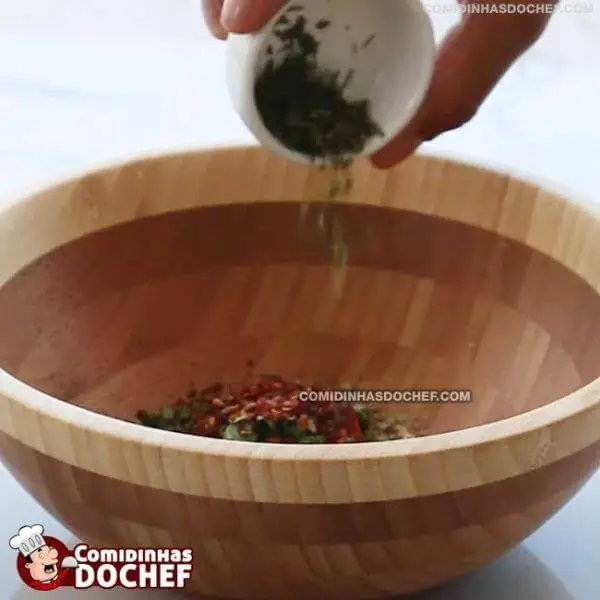 Tempero Chimichurri - Passo 1