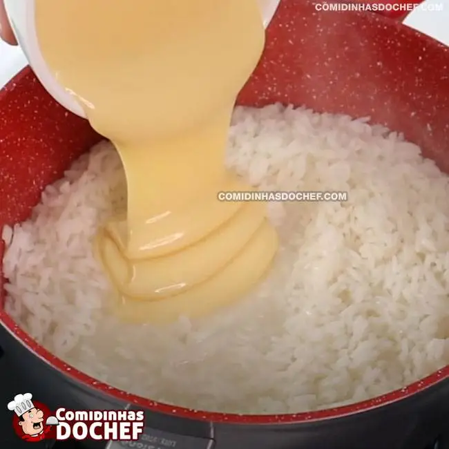 Arroz Doce com Creme de Leite - Passo 5
