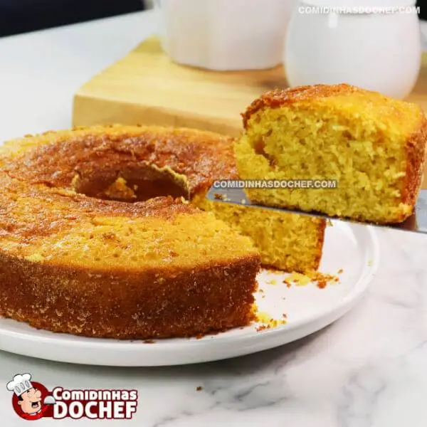 Bolo de Milho Batido no Liquidificador