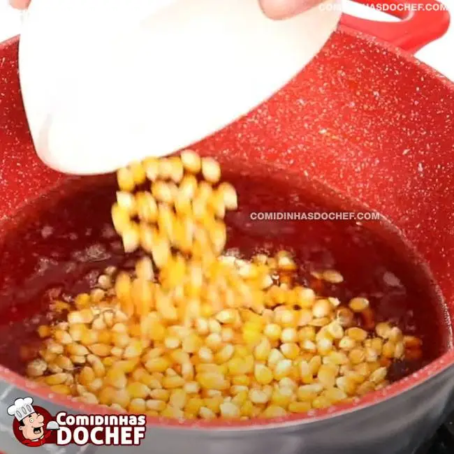 Pipoca Doce Simples - Passo 7