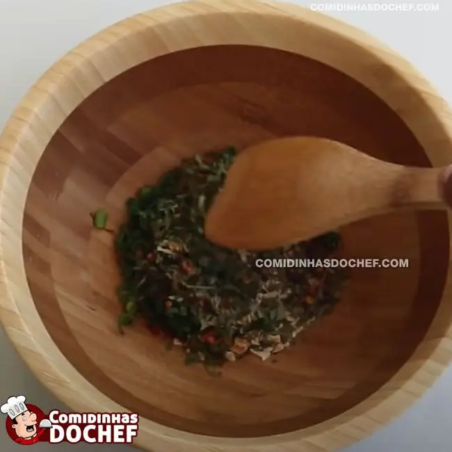 Chimichurri Para Salada - Passo 1