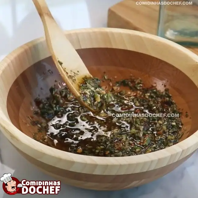 Chimichurri Para Salada - Passo 3