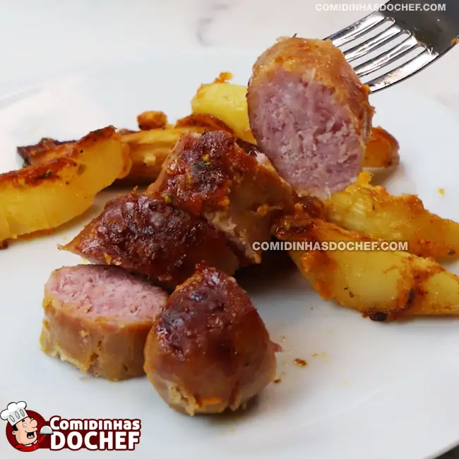 Linguiça Assada Simples - Passo 9
