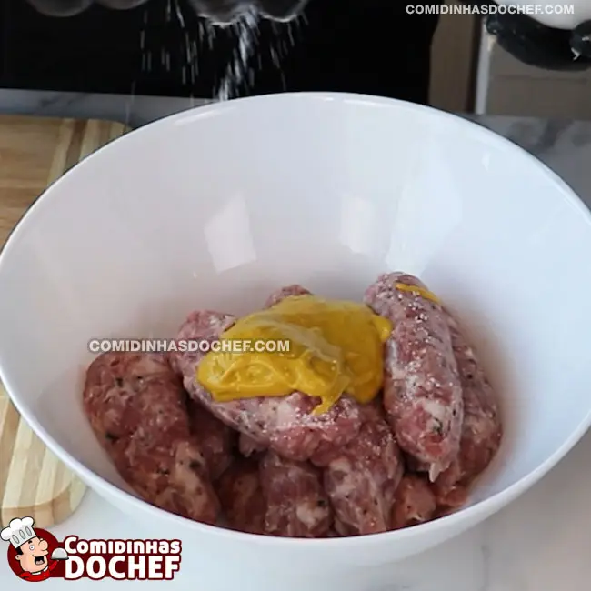 Pão Recheado Com Linguiça - Passo 2