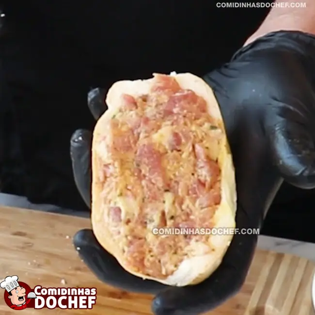 Pão Recheado Com Linguiça - Passo 5