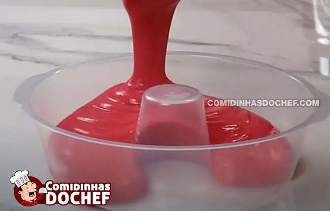 Pudim de Geladeira com Creme de Leite e Gelatina - Passo 4