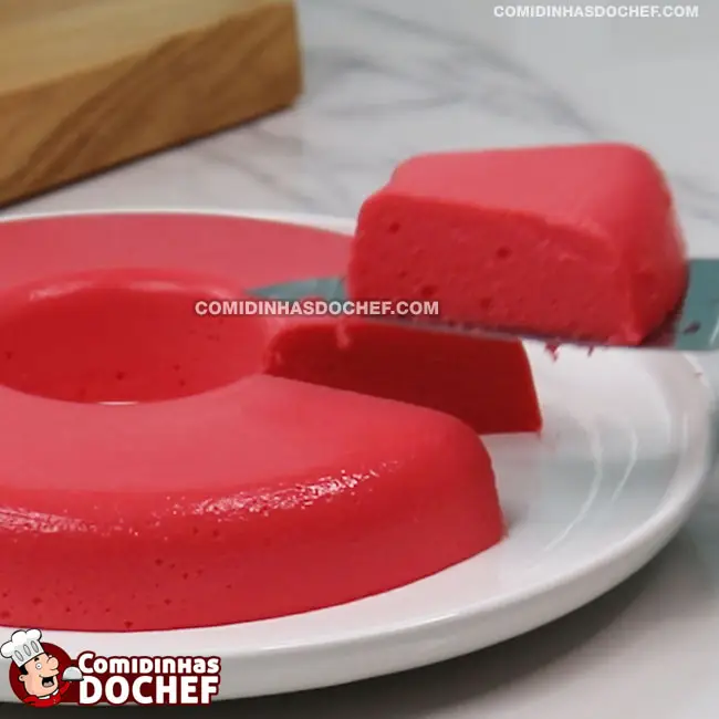 Pudim de Geladeira com Creme de Leite e Gelatina - Passo 8