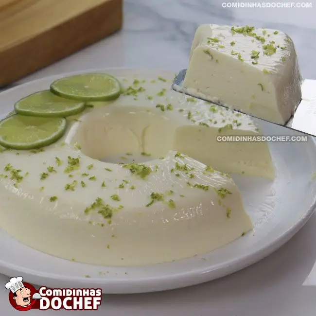 Pudim de Limão Gelado