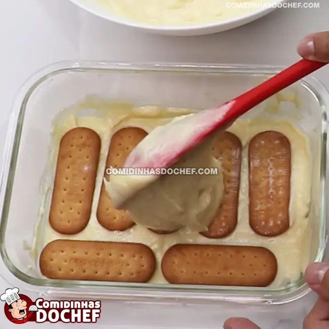 Sobremesa com Ganache e Bolacha - Passo 8