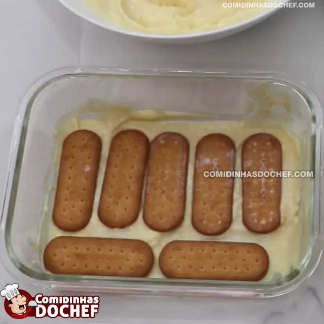 Sobremesa com Ganache e Bolacha - Passo 7