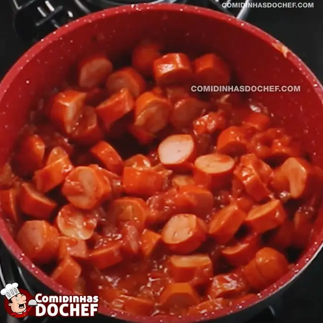 Strogonoff de Salsicha com Ketchup - Passo 7