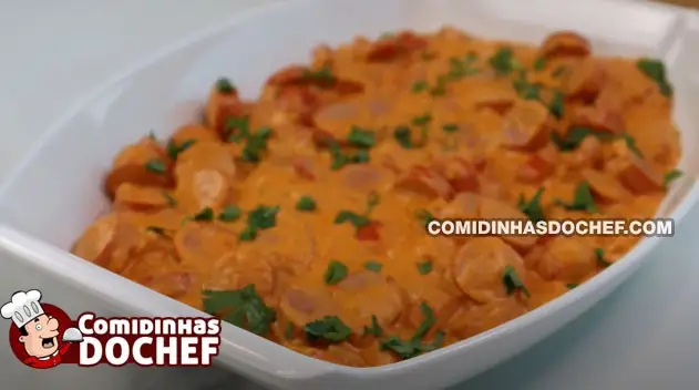 Strogonoff de Salsicha com Ketchup - Passo 11