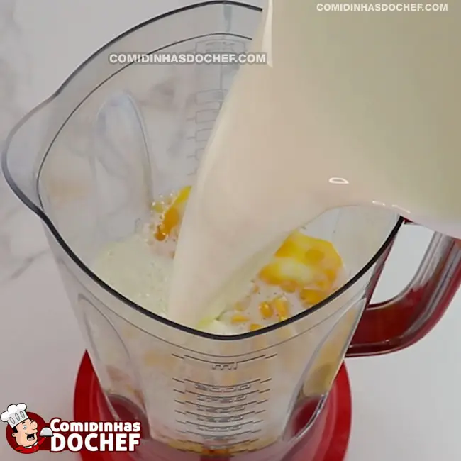 Bolo de Milho Cremoso com Farinha de Trigo - Passo 1