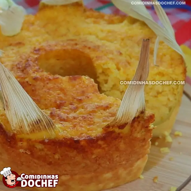 Bolo de Milho com Queijo Parmesão no Liquidificador - Passo 11