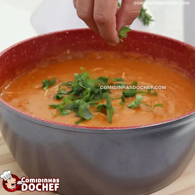 Caldo de Frango com Bacon - Passo 18