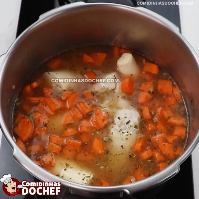 Caldo de Frango com Bacon - Passo 3