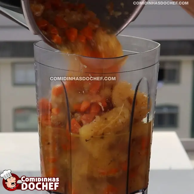 Caldo de Frango com Bacon - Passo 8