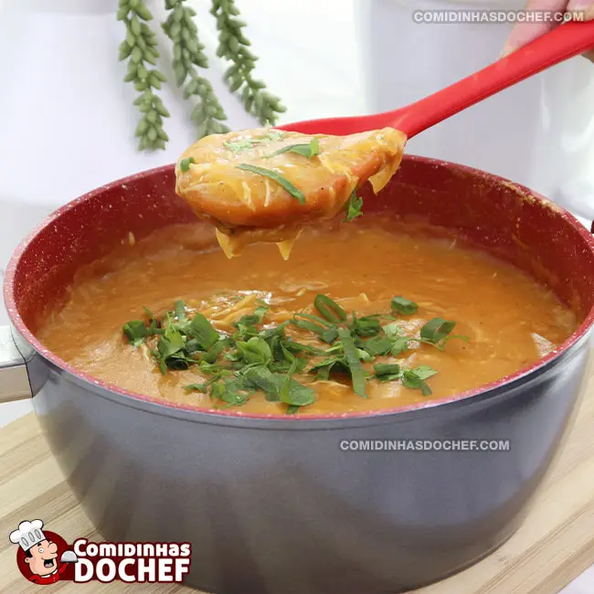Caldo de Frango Caseiro