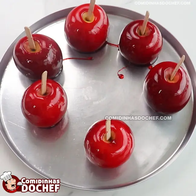 Maçã do Amor Para Aniversário - Passo 7