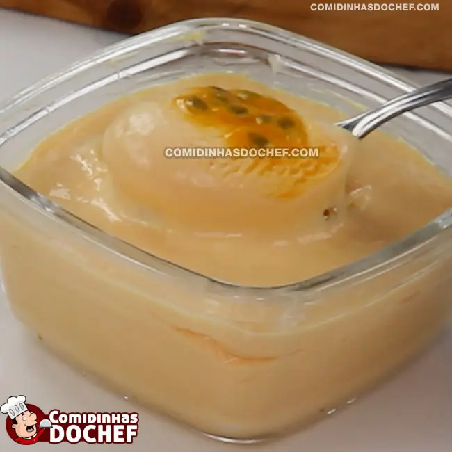 Mousse de Maracujá com 3 Ingredientes - Passo 6
