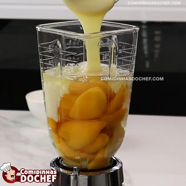 Mousse de Pêssego com Gelatina - Passo 2