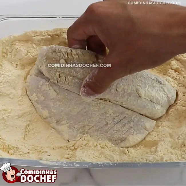 Peixe Frito para Porção - Passo 7