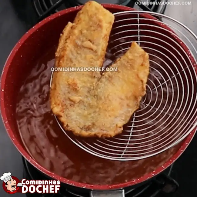 Peixe Frito para Porção - Passo 8