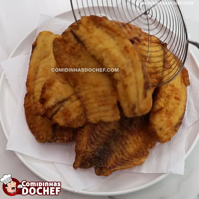 Peixe Frito para Porção - Passo 9