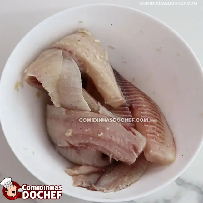 Peixe Frito para Porção - Passo 5