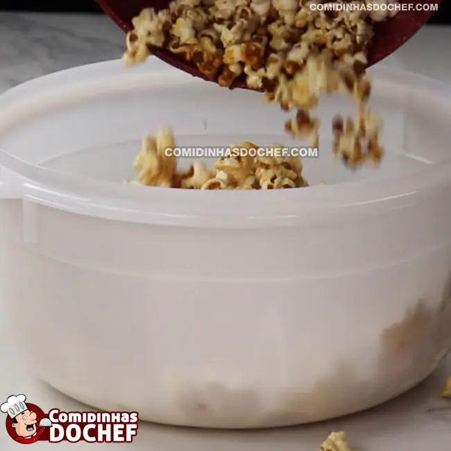 Pipoca de Leite Ninho Gourmet - Passo 5