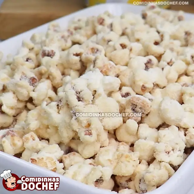 Pipoca de Leite Ninho Gourmet - Passo 7