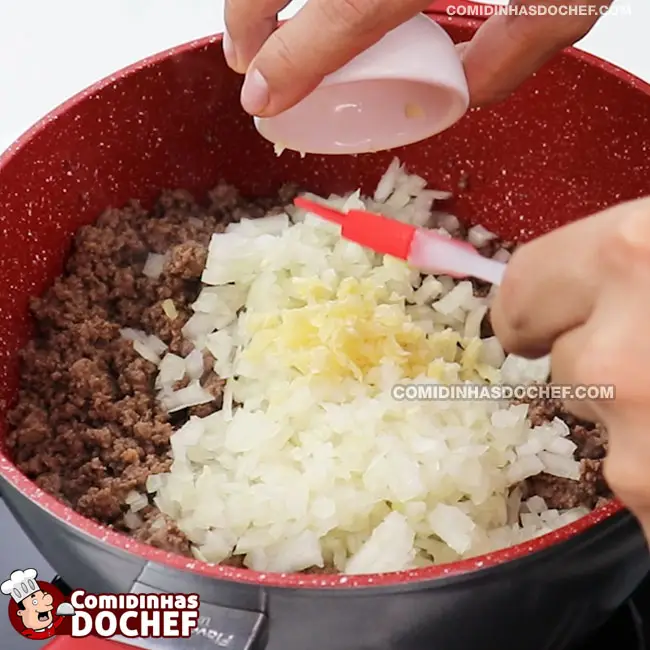 Recheio de Carne Moída para Panqueca - Passo 2
