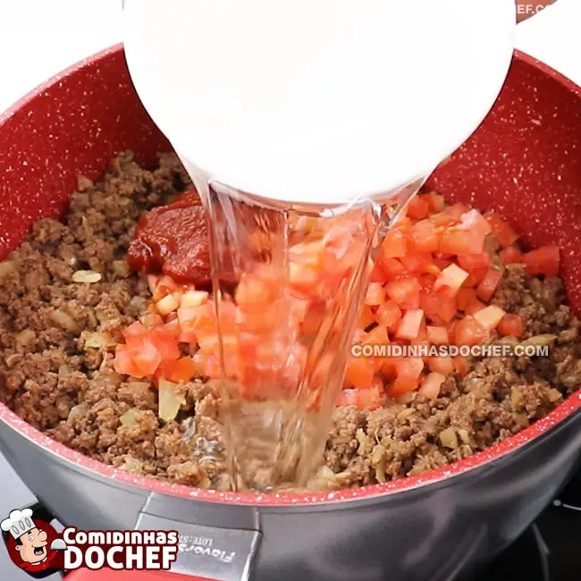 Recheio de Carne Moída para Panqueca - Passo 5