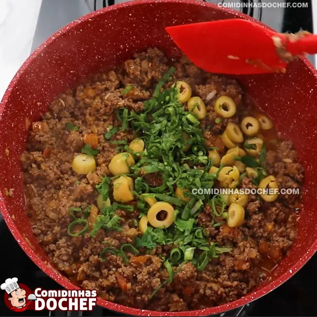 Recheio de Carne Moída para Panqueca - Passo 7