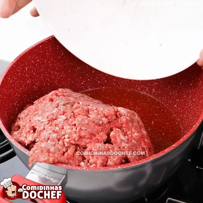 Recheio de Carne Moída para Torta - Passo 1