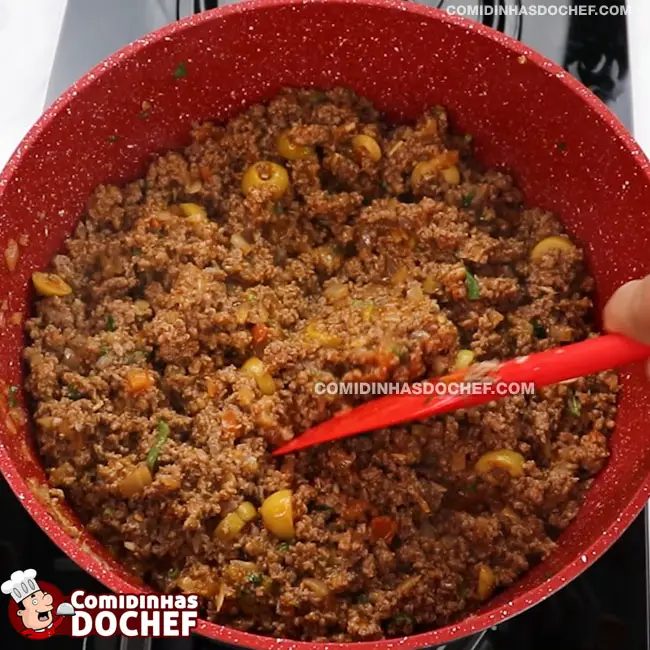Recheio de Carne Moída para Torta - Passo 10