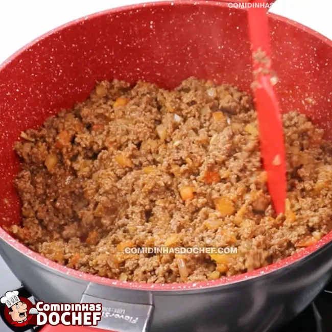 Recheio de Carne Moída para Torta - Passo 8