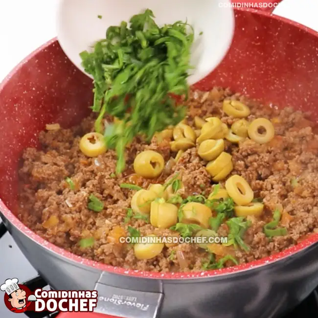 Recheio de Carne Moída para Torta - Passo 9