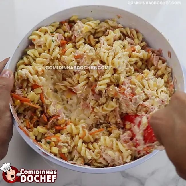 Salada de Macarrão Fria - Passo 4