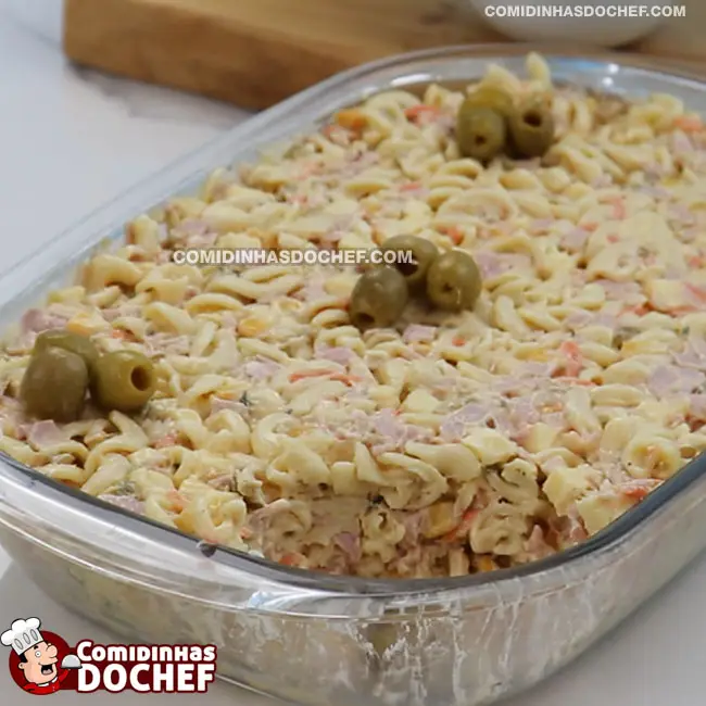 Salada de Macarrão Parafuso - Passo 6