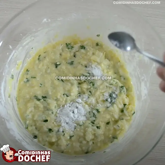 Bolinho de Arroz Crocante - Passo 3