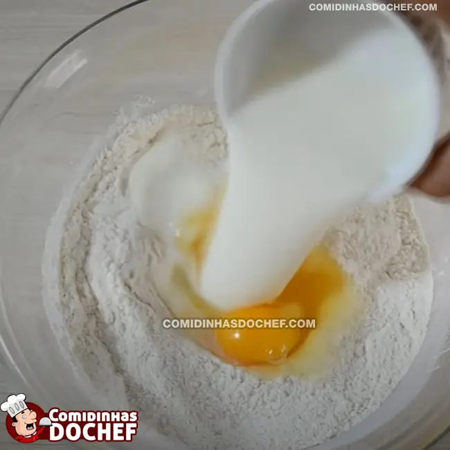 Bolinho de Chuva Doce - Passo 2