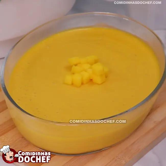 Mousse de Manga da Fruta - Passo 7
