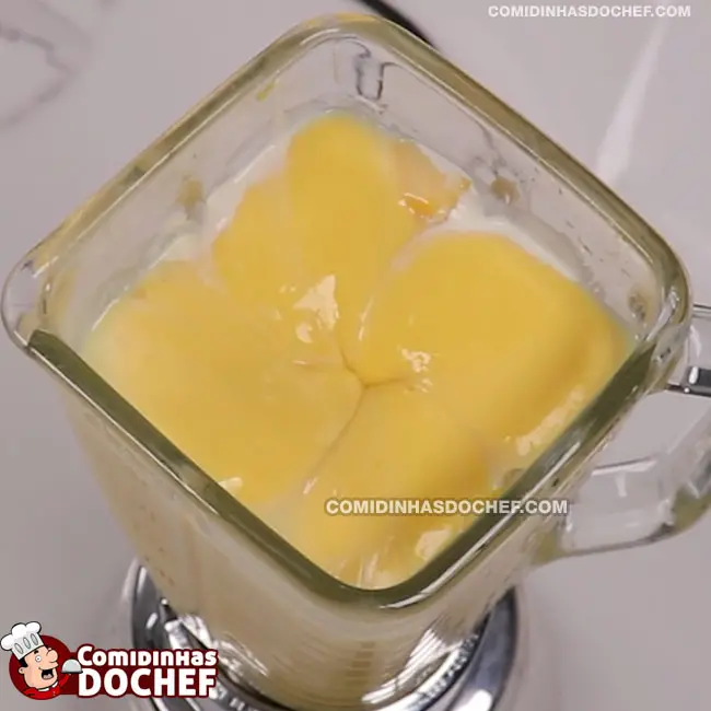 Mousse de Manga da Fruta - Passo 4