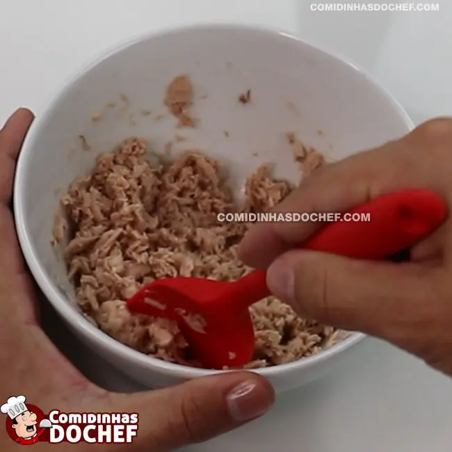 Patê de Atum Fit - Passo 1
