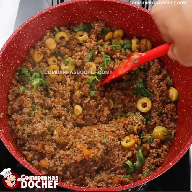 Recheio de Carne Moída para Salgado - Passo 10