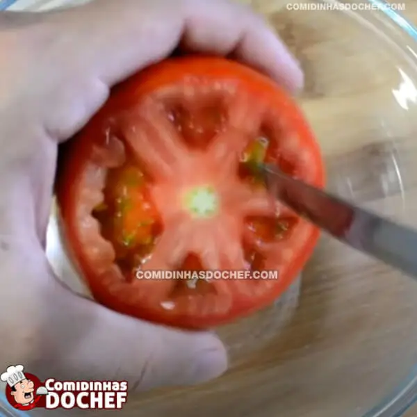 Tomate Recheado com Carne Moída - Passo 1