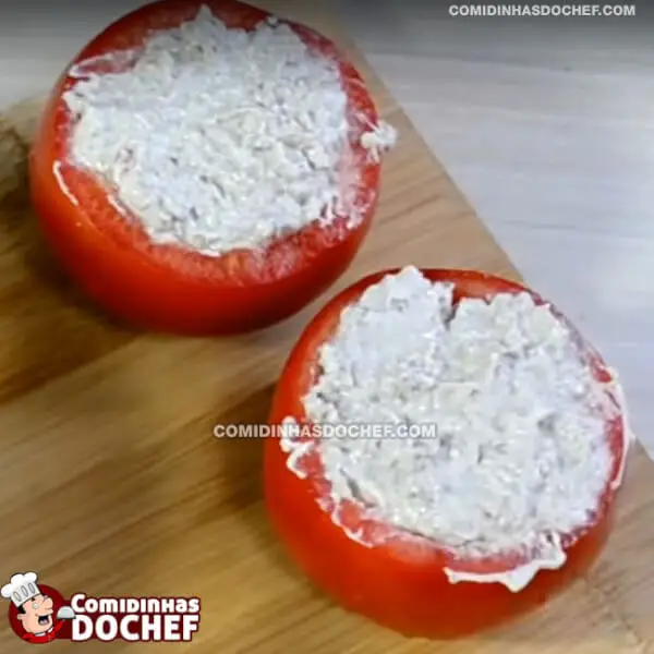 Tomate Recheado com Carne Moída - Passo 3