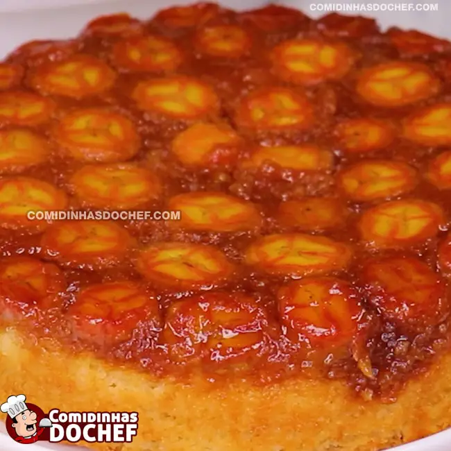 Bolo de Banana Caramelizada - Passo 8